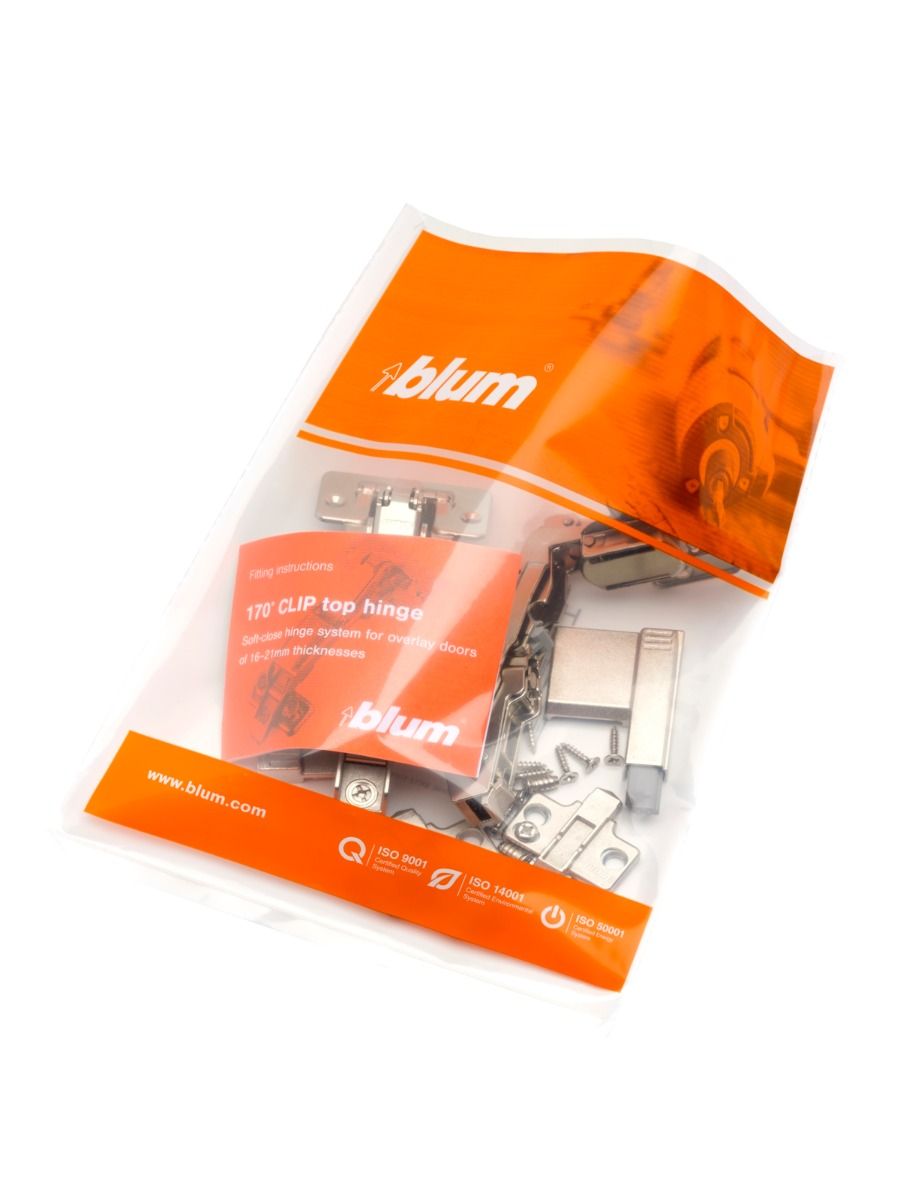 170° CLIP top Wide Angle Overlay Hinge (Packed Set Pair)