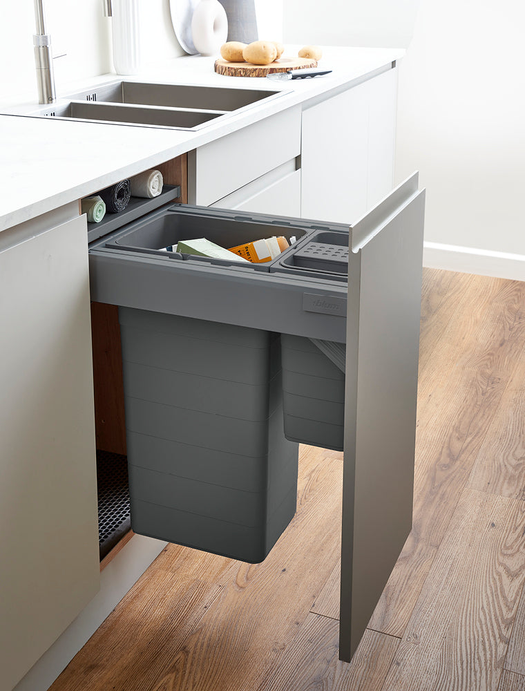 ECO-top 125 Waste Bin D50 x W40 - 40L (32+8L) - S/C Orion Grey