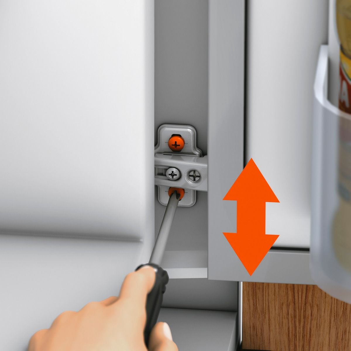 BLUM 95° MODUL Overlay Refrigerator Hinge