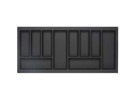 CLASSICO Soft Touch Cutlery Insert - Black 450mm Depth