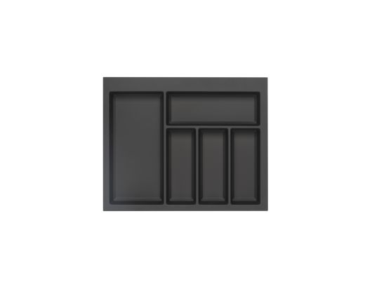 CLASSICO Soft Touch Cutlery Insert - Black 450mm Depth