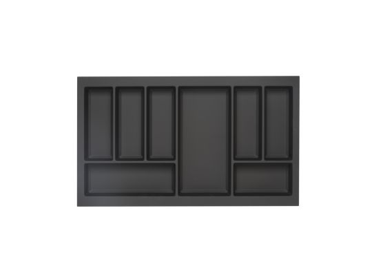 CLASSICO Soft Touch Cutlery Insert - Black 500mm Depth