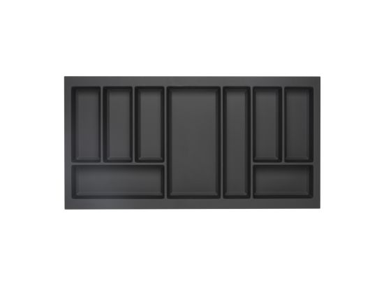 CLASSICO Soft Touch Cutlery Insert - Black 500mm Depth