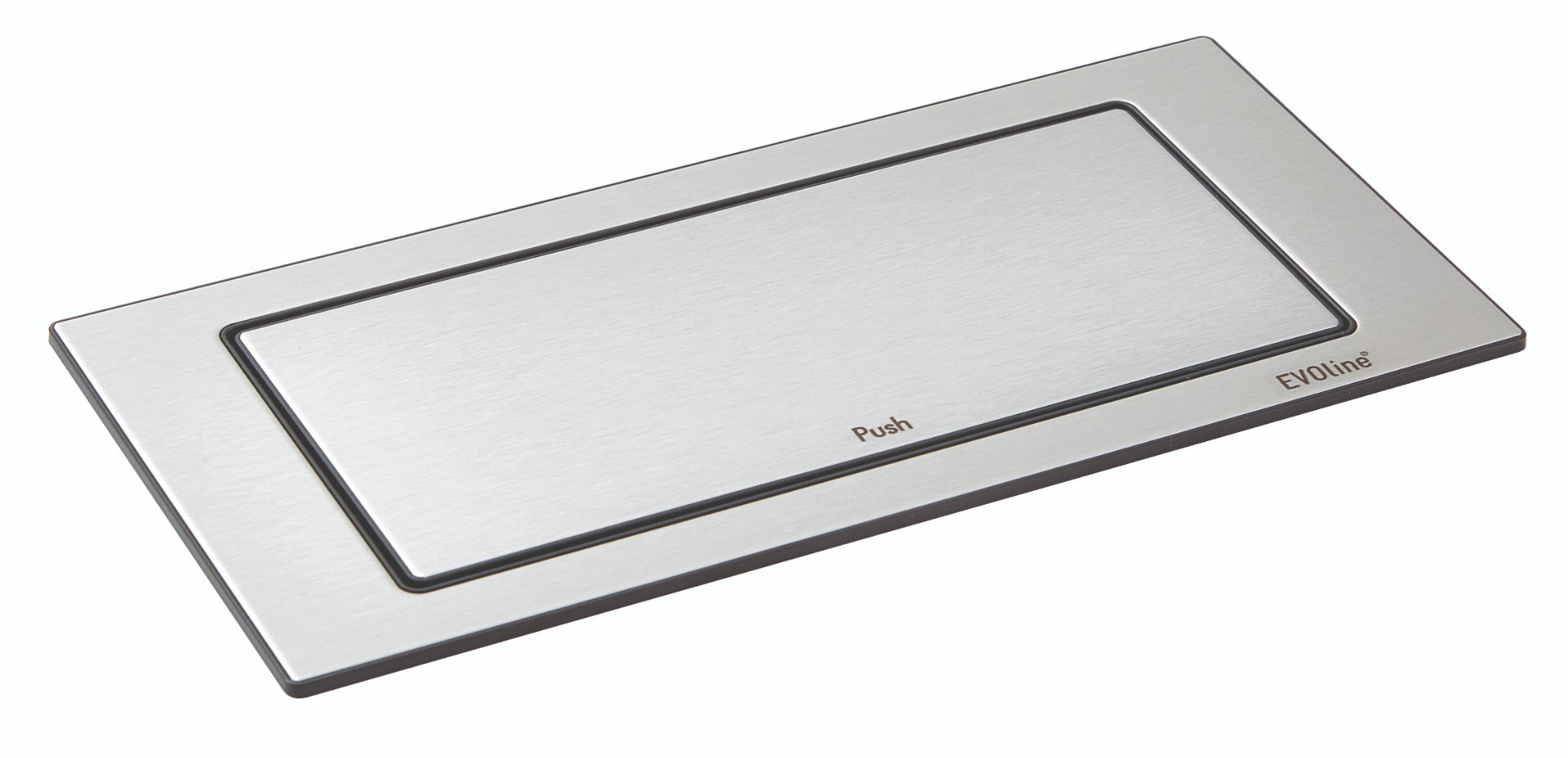 EVOline BackFlip - 2 UK Sockets 1 USB Charger - Stainless Steel