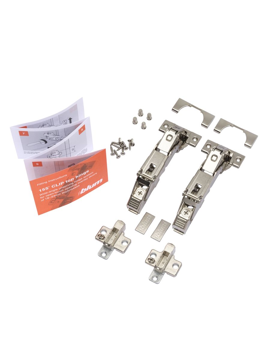 155° CLIP top Blumotion Wide Angle Hinge (Packed Set Pair)