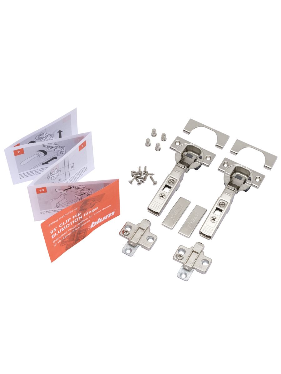 95° CLIP top Blumotion Profile Door Hinge (Packed Set Pair)